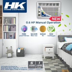 0.6 HP HK WINDOW TYPE AC, MANUAL (HK06WM/F8MD)