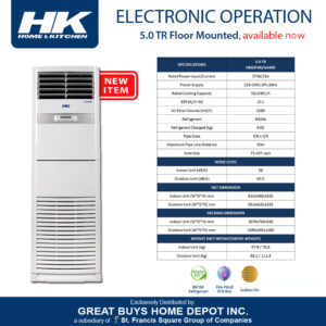 5.0TR FLOOR MOUNTED INVERTER AIRCON (220-240V, 1 Ph, 60Hz) (HK60FMI/GAMD)