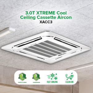 3.0T XTREME COOL Ceiling Cassette Aircon | XACC3
