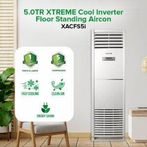 5.0TR XTREME COOL Inverter Floor Standing aircon | XACFS5i