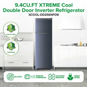 9.4CU.FT XTREME COOL 2-Door Inverter Refrigerator | XCOOL-DD256NF09I