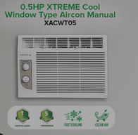 0.5HP XTREME COOL Window Type Aircon Manual | XACWT05