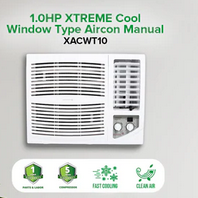 1.0HP XTREME COOL Window Type Aircon Manual | XACWT10