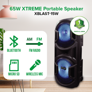 65W XTREME XBlast Portable Speaker | XBLAST-15W