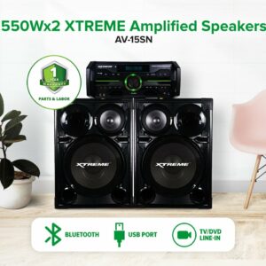 550Wx2 XTREME AMPLIFIED SPEAKER | AV-15SN
