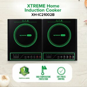 XTREME HOME 2-Plate Induction Cooker | [XH-IC21002B]